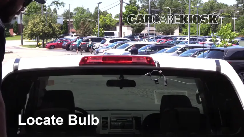 2013 Nissan Frontier SV 2.5L 4 Cyl. Extended Cab Pickup Lights Center Brake Light (replace bulb)